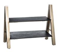 Serviteur - SECRET DE GOURMET - 2 étages en ardoise - 28x4x18 cm - Rectangulaire - Beige