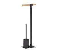 Serviteur WC Forli avec porte-rouleau et brosse à WC - Noir