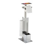Serviteur wc valet de salle de bain support papier toilette inox pratique