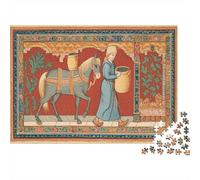 Serviteurs médiévaux dans Une étable | pour Adultes || 38x26cm/1000pcs Puzzles Jeux Éducatifs Puzzles De Décoration Intérieure