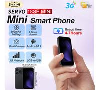 SERVO 18SEmini Smartphone, Double SIM Double Veille, Android 8.1, 3G WCDMA, RAM 2Go+ROM 16Go, WIFI, Écran 3,0 Pouces, Mini Téléphone Intelligent Caractéristiques techniques▸Modèle : 18SE MINI▸Processe