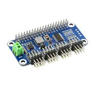 Servo Driver HAT Chapeau de servomoteur Raspberry Pi (B) pour Raspberry Pi, embase-tête à Angle droit d'interface I2C 12 bits 16 canaux pour Raspberry Pi 4B