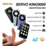SERVO KING9000 4G LTE Mini Smartphone Android 16 Go de ROM Double SIM Déverrouillage par Reconnaissance Faciale Caméra WiFi Play Store Petit Téléphone Portable de Poche 3.0" green