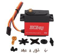 Servo numérique à engrenage métallique RC 30kg + bras Servo en métal 25T pour avion de voiture télécommandé 1/10, 2 pièces