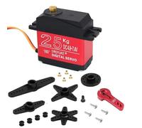 Servo numérique étanche avec des engrenages métalliques et 25 T bras Compatible avec les voitures et camions RC disponibles dans un couple de 20 kg de 25 kg de 30 kg de 35 kg et 180 270 degrés(25KG 18