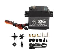 Servo RC à haute torsion de 35 kg, servo numérique en métal pour voitures et robots RC 1/8, 1/10, 1/12, boîtier en aluminium CNC avec doubles roulements à billes, plage de commande