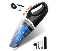 SERVOMASTER Aspirateur à Main, Aspirateur sans Fil Haute Puissance, 2 Vitesses et éclairage LED, Mini Aspirateurs avec Filtre HEPA Lavable pour Voiture, Bureau et Animaux domestiques