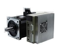 Servomoteur AC 2,6kw 130ST-M10025 10N.m 2500 RPM 2600W 220 380, moteur monophasé, pilote T3L-L30F-GABF assorti for CNC(With Brake 380)