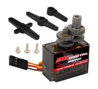 Servomoteur avancé pour les amateurs : puissant mécanisme servo numérique, fonctionnement fluide et silencieux, strie de sortie robuste | Actionneur direction durable voiture, bricolage, créations