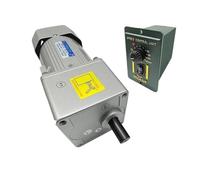 Servomoteur, Micro moteur à courant alternatif 6W-90W, contrôleur de vitesse avant et arrière 50/60hz 5RPM-1350RPM for Machine d'emballage CNC(90W Kit,13rpm-(Ratio 1to100))