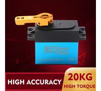 Servomoteur numérique 20kg, couple élevé, 4 pièces, 180 ¡ã, engrenage en acier inoxydable, pour voitures RC à échelle 1/8 1/10 1/12, Robot manipulateur avec bras 25T