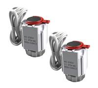 Servomoteur pour chauffage au sol 230 V NC M30 x 1,5 (fermé sans courant) VA80 - Chauffage au sol - Valve pour presque tous les distributeurs de circuit de chauffage (2 pièces)