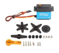 Servomoteur RC en alliage d'aluminium, 20KG, engrenage métallique à 270 degrés, avec bras servo métallique 25T, pour voiture RC 1/10 1/12