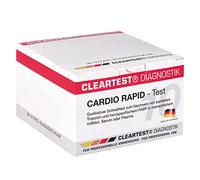 Servoprax 119729.1 Cleartest Cardio Rapid Kit de test de diagnostic d'infarctus Déjà 20 minutes après le premier symptôme, 10 pièces