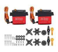 Servro numérique à couple élevé yizisecce pour les voitures RC, équipement complet de 20 kg, conception étanche, bras de servo 25T pour modèles à échelle 1:10, moteur sans noyau,