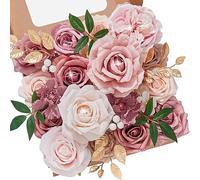 Serwalin Fleurs artificielles en soie pour mariage, bouquets de mariage, centres de table, décoration de gâteau, fête prénatale, décoration d'intérieur