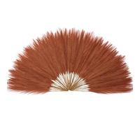 Serwalin Lot de 60 herbes de la pampa en terre cuite orange brûlé de 45 cm pour décoration d'automne, remplissage de vase, ferme, maison, mariage, Noël, centre de table