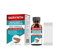 SERYNTH Gel à action rapide pour les pieds et les mains, formule végétale naturelle - Éliminateur de verrues génitales, communes et verrues plantaires, sans danger pour les enfants et la peau sensible