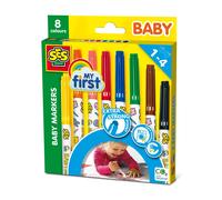 SES Creative Marqueurs 00299 – Loisir créatif, 8 marqueurs bébé