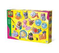 Ses - 01154 - Kit De Loisirs Créatifs - Moulage En Plâtre Chiens Et Chats Unique