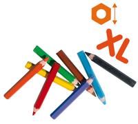 Ses | Crayons de couleur | Ergonomique - Sûr - Hypoallergénique