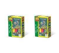 SES Creative - 00201 - Craies - 12 Craies Couleur, 12 Couleurs Différentes (Lot de 2)