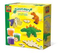 SES Creative 00418 - Dough Dinosaurs with Wooden Skeletons - Interactive Craft K