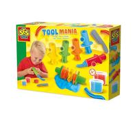 Ses Creative 00504 Pâte à Modeler avec Outils - Crée Ton Propre Motif avec Le Rouleau et Décore avec 5 Douilles - Inclut 2 Pots de Pâte