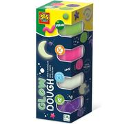 SES Creative 00516 Pâte à modeler Feel Good-Glow (4x90gr), Multicolore