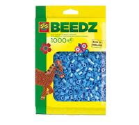 SES Creative 00704 Children's Packet of 1000 Iron-on Beads, Sky Blue