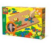 SES Creative 00926 Hammer Tic Fantasy, Interactive Building Toy for Kids, Multic