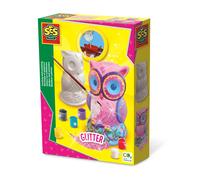 SES Creative 01285 - Moulage et Peinture - Chouette, Peinture épaisse, résultat