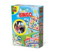 SES Creative 02238 - Jouets de Voyage : Stickers de fenêtre de Voyage Bingo pour Enfants - Multicolore