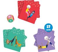 SES Creative 02305 Jeux d'activités acrobatiques avec 27 cartes à jouer et un dé, Diverses couleurs
