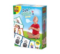 Ses Creative 02407 - Cartes de Yoga Zen - Exercices de Respiration - Pleine Conscience pour Enfants - 28 Cartes d'Exemple - Exercices pour Émotions comme la Joie ou la Colère