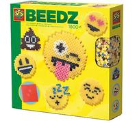 SES Creative set de perles à repasser BeedzEmoticons junior 1800 pièces Multicolore G