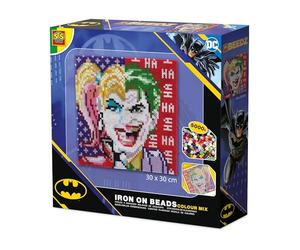 SES Creative 09363 Beedz Art - Joker ou Harley Quinn - Crée Un Portrait Split-Face avec des Perles à Repasser - 5000 Perles - Loisirs Créatifs pour Adultes