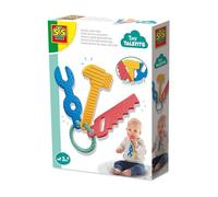 SES Creative 13165 Outils de Jeu Sensoriel - Jouet Sensoriel pour Enfants dès 3 Mois - Inclut Un Marteau, clé et scie Souples - Parfait pour Le développement Moteur