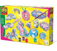 SES Creative® 1359 SES Creative® Gipsgießen-Set Glitzer Einhörner und Regenbogen mehrfarbig