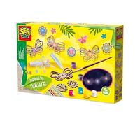 SES Creative 14039 Guirlande Lumineuse - Inspirée par la Nature - Kit de Loisirs Créatifs pour Enfants dès 6 Ans - Décorez des Papillons et Fleurs - Parfait pour des décorations Magiques