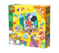 Ses Creative 14061 Jouet Montessori - Apprends à Découper des Formes avec des Ciseaux Sécurisés pour Enfants - Crée avec 6 Planches, 2 Cartes de Découpage et Colle à Doigt (Sensoriel)