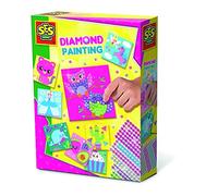 SES Creative 14119 Mosaïques de Diamant, Ensemble de Peinture par Numéros avec Strass Étincelants pour Enfants et Adultes, Kit Peinture Enfant