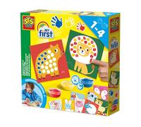 SES Creative – Peinture au doigt My First – Ensemble empreintes digitales – Multicolore – 12 mois