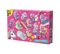 SES Creative 14723 Licorne - Moulage et Peinture - Bébés Licornes - Kit pour Enfants dès 5 Ans - Créez des bébés Licornes avec des Paillettes et Peinture vibrante