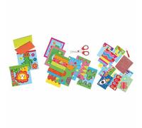 SES Creative 14878" I Learn to Cut, Make Mosaics and Perforate Activity Set, Mix