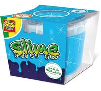 SES Creative 15043 Slime Bleu Pailleté en Pot 140g - Slime Bleu Brillant - Jouet - Jouer avec du Slime