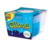 Ses Creative 15043 Slime Bleu Pailleté en Pot 140g - Slime Bleu Brillant - Jouet - Jouer avec du Slime