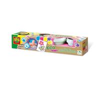 SES Creative 24927 - ECO peinture au doigt trendy 4 couleurs, mélangeable, s'étale bien, sans gluten, pour les enfants