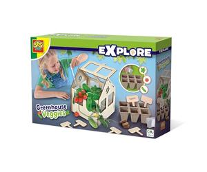SES Creative 25203 - Serre à légumes, Faire Pousser tes Propres légumes, Serre en Bois