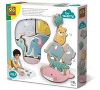 Ses Creative - Animaux En Bois A Equilibrer Et Empiler Multicolore G